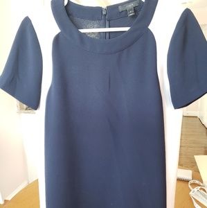 J. Crew Navy & Cream Blouse GUC